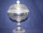 Crystal Pleat Band Covered Compote