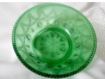 Teardrop & Tassel (Pattern #102): Berry Bowl, Emerald Green